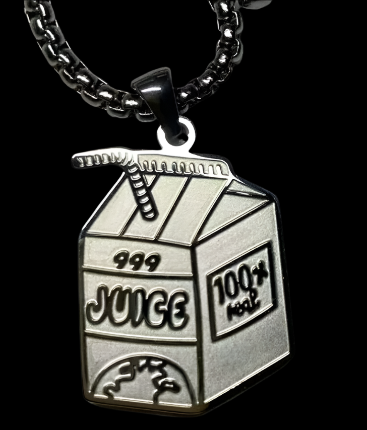 Juice Box Pendant + Chain