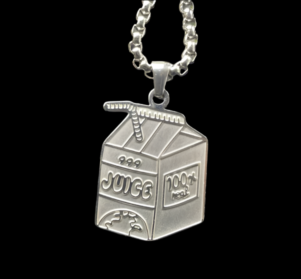 Juice Box Pendant + Chain